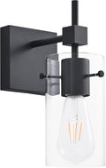 SOLFART 1 Light Vintage Vanity Light Bathroom Light Fixture Over Mirror Wall Sconces Black Bathroom Lighting