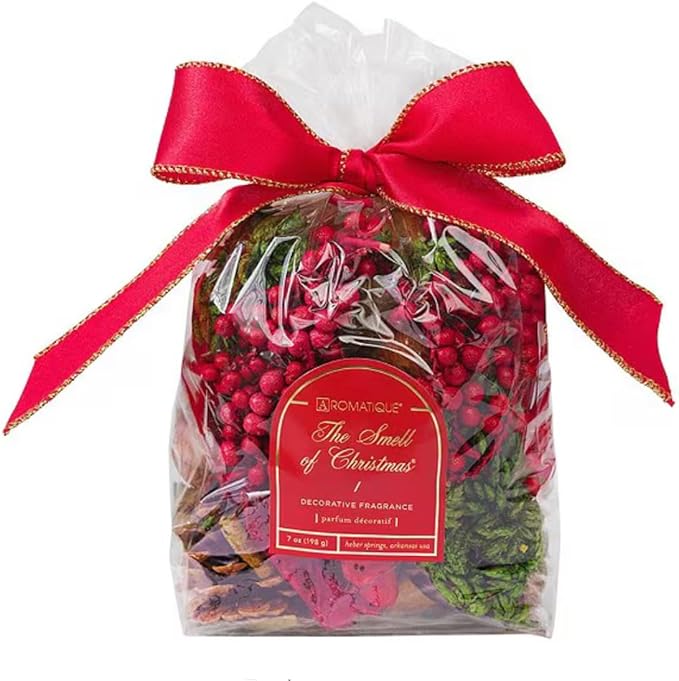 Aromatique, Smell of Christmas, Scented Decorative Potpourri Bag of Fragrant Bowl Filler for Home and Office, Perfect for Holidays, Decorative Bowls, Fragrance (7 oz, Smell of Christmas)