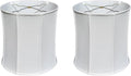 Royal Designs, Inc. BSO-719-16LNWH-2 Drum Basic Lamp Shade, 15 x 16 x 16, Linen White, 2-Pack
