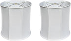 Royal Designs, Inc. BSO-719-16LNWH-2 Drum Basic Lamp Shade, 15 x 16 x 16, Linen White, 2-Pack