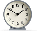 NEWGATE® Theatre Mantel Clock | Modern Classic Round Design | French Navy | Contemporary Style for Desk, Table, Shelf or Bedside