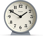 NEWGATE® Theatre Mantel Clock | Modern Classic Round Design | French Navy | Contemporary Style for Desk, Table, Shelf or Bedside