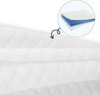 WELLCO Medium Firm Pillow King Size 34 x 20 inch, Bed Pillow with Adjustable Insert and 1 Cooling Pillowcase, Not Only Provides Stronger Support But Aslo Comfortable