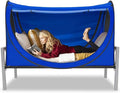 Privacy Pop up Eclipse Bed Tent Bed Drapes (Blue, Twin)