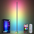 Corner Floor Lamp, RGBICW LED Corner Lamp with 1300lm Smart Modern Floor Lamp,App & Remote Control,Music Sync,Color Changing Standing Lamp for Bedroom Living Room and Gaming Rooms