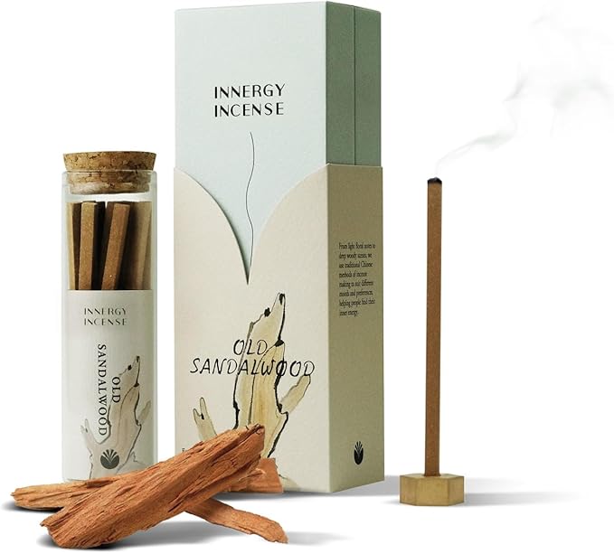 Premium Sandalwood Incense Sticks - Soothing Natural Aroma for Yoga, Meditation & Relaxation - Great for New Year Gift & Home Fragrance