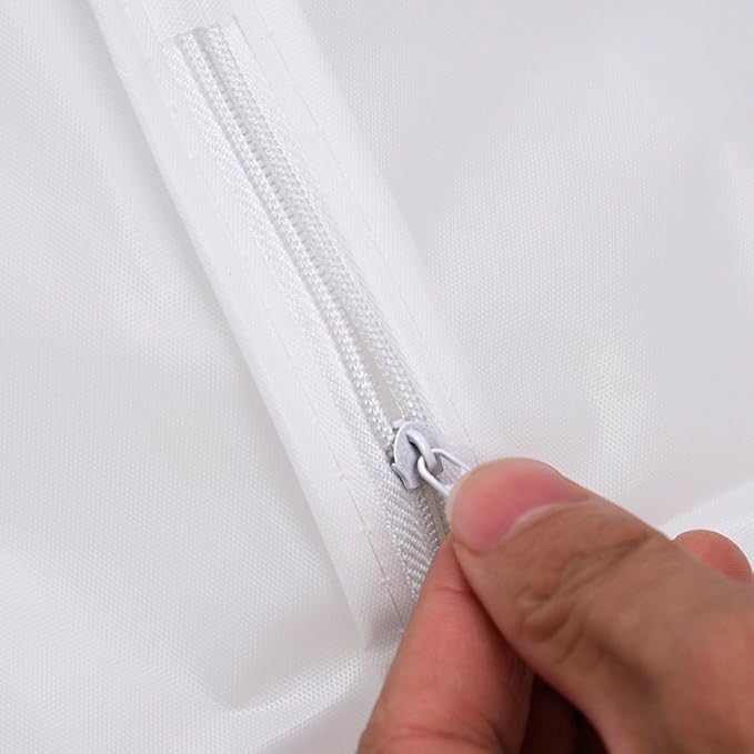 Bringsine Hanging Garment Bag Lightweight Clear Full Zipper Suit PEVA Dust Cover for Closet Clothes Storage See-Through Travel Organizer Dress Pack of 5 (60x100CM)