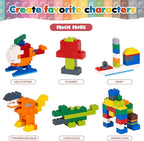 Lekebaby 500 Pieces Classic Building Blocks Creative Bulk Building Bricks Sets, Compatible with All Major Brands, Educational Toy for Boys Girls 6 Years Old and Up