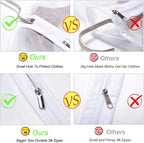 Suit Bags for Closet Storage Garment Bag 24''X40'' Clear Garment Bags for Hanging Clothes (Set of 6) Plastic Waterproof Suit Cover Bag with Zipper for Coats, Jackets, Shirts