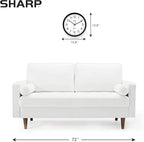 Sharp Wall Clock – Black, Silent Non Ticking 14 Inch Quality Quartz Battery Operated Round Easy to Read Home/Kitchen/Office/Classroom/School Clocks, Sweep Movement