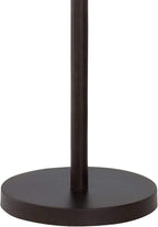 Franklin Iron Works Tremont Modern Mid Century Floor Lamp Standing 62" Tall Deep Bronze Metal Tan Burlap Drum Shade for Living Room Reading Bedroom Office House Home Decor