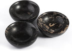 Koville Italian Natural Marble Incense Holder, 5inch Incense Holders for Sticks, Sturdy Incense Burner Ash Catcher, Ideal for Meditation, Relaxing, Easy to Clean(Nero Portoro)