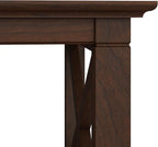 Bush Home Key West Small 2 Shelf Bookcase in Bing Cherry, Compact Home Organizer, Vertical Storage Solution, Bookshelf for Office or Living Room