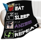 Anime Blanket for Girls Boys Anime Gifts Throw Blanket for Women Mens Lightweight Fuzzy Cozy Plush Flannel Fleece Blankets for Bed Decor 60"x80"