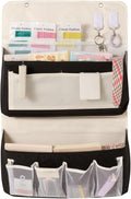 Over Door Storage Organizer, Multi-Pocket Hanging Organizer with Mesh Pockets, Wall Mount Storage Bags, Black and White (gray + white, 2-Tier*2PACK)