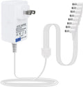 4.5V Power Adapter for Lemax Lighted Accessory 94563 94564 74707 74295 84428 94565 94566 94527 44241 64517 Christmas Micro Lighting Building Decoration(White,8 Output,Bend)