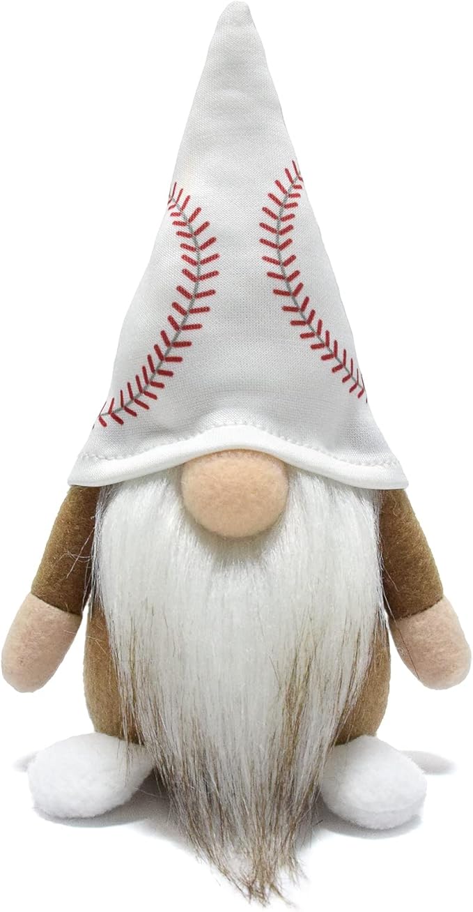 Little Baseball Gnomes Plush Ornaments Cute Swedish Tomte Nisse Dwarf Gnome Doll Sports Game Fans Gifts Tiered Tray Home Decoration