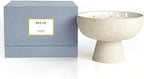 Blueme Happiness Candle | Yuzu & Ginger | 6 Wick - Refillable Wellness Candle with Essential Oils, Hand Finished & Poured Soy Wax Blend Ceramic Vessel, Natural Cotton Wicks | Giant 45 oz