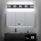 SOLFART Black Bathroom Vanity Lights Over Mirror Dimmable LED Modern Black Bathroom Lighting Bath Wall Lighting S8568 (5 Lights)