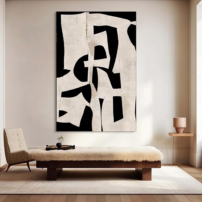 Framed Wall Art Living Room Decor Picture for Bedroom Dining Room Paintings Mens Office Decor Black Vintage Room Decor