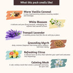 Folkulture Incense Sticks with Holder (120 Sticks) | Set of 6 Premium Incense Sticks for Calm, Aromatherapy | No Charcoal, Organic, Non Toxic, 45 Mins, Long Burning Lavender, Vanilla Insence-Sticks