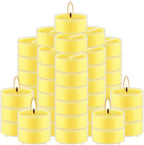 4-Hour 50Pack Citronella Tealight Candles, Outdoor and Indoor Summer Scented Candle,Natural Soy Wax Candle for Home Patio Garden Yard Balcony,BBQ Birthday Emergency