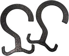 Shoe Hanger for Crocs and Clogs, S-Shaped Closet Organizer Hooks, Set of 2, Black