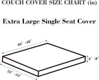 Sofa Covers Couch Covers for Sofa Pet Friendly Couch Cushion Covers Universal Sofa Covers Washable Stretch Slipcovers for Sectional Sofa (Texture Orange,Extra Large Single Seat Cover)