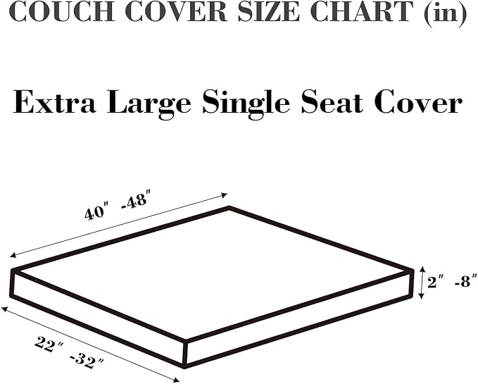 Sofa Covers Couch Covers for Sofa Pet Friendly Couch Cushion Covers Universal Sofa Covers Washable Stretch Slipcovers for Sectional Sofa (Texture Orange,Extra Large Single Seat Cover)