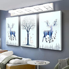 Ralbay Modern Chrome Bathroom Lights with 5 LEDs - Acrylic Finish Over Mirror, Natural White Light