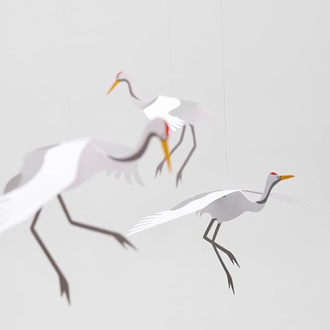 Crane Hanging Mobile - 18 Inches - High Quality - Handmade in Denmark by Flensted