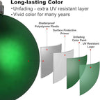 Emerald Green 3.2" Large Christmas Balls - Christmas Tree Decoration Ornaments Shatterproof Hanging Balls for Birthday Halloween Holiday Wedding Decorations Set of 18pcs