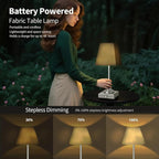 Rechargeable LED Table Lamps with Stepless Touch Control,Sliver Cordless Lamp for Living Room&Bedside&Patio&Shower,Small Desk Lamp(6000mAH Battery),2 Pack for Home Decor,Best Gifts for Family