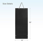 Hair Accessory Organizer - Hanging Holder for Girls' Headbands, Hair Clips, Ties, Scrunchies (Black)