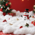 Christmas Fake Snow Decoration,10.6Oz(1 Bag) White Artificial Snow Cotton Fluffy Fake Snow for Mantle Village,Nativity Set,Faux Snow Christmas Tree Decor,Winter Indoor Home Decoration