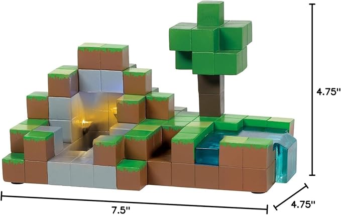 Department 56 Minecraft Village Diamond Lit Building, 4.75 Inch, Multicolor