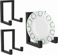 3 Pcs 8 Inch Black Metal Plate Stands for Display, Decorative Table Top Easels Multifunctional Holder for Picture, Book, Platter, Photo