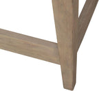Liberty Furniture Brentwood Console Bar Table with AC, USB Charging Station for Living Room - Sandstone Oak Wood
