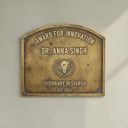 Personalized Plaque | Custom Engraved Wall Plate | Antique Style Name Plate for Home, Office, Shop, Memorial & Decor | Premium Quality Sign (Durable & Elegant) (Bronze Plaques, 35"x30"inches)