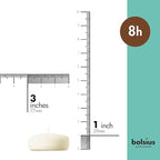 BOLSIUS 3 Inch Ivory Floating Candles - 36 Count Unscented - Premium European Quality - Imbue Breathtaking Ambiance for Romantic Wedding Centerpieces, Decorations, Events, Pool, Holiday, and Parties