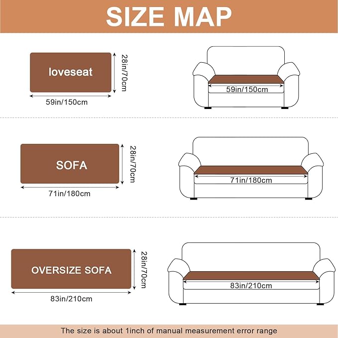 Couch Cover for Dogs, Non Slip Fuzzy Pet Couch Covers for Sofa,Couch Covers for Sofa Pet Friendly,Thick Soft Sofa Slipcovers Cushion Protector(Light Coffee, 28" x 71"/70 x 180cm)