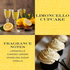 HomeWorx by SLATKIN + CO. Candle- Limoncello Cupcake, 14 oz. 3-Wick Premium Scented Candle - 20-40 Hours Burn Time