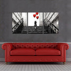 Novatique Graffiti Wall Art Banksy Canvas Wall Art Decor Modern Popular Little Girl Releasing Balloons Funny Graffiti Posters Home Decor for Bedroom Living Room,20" x 28" x 3pcs