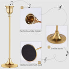 Candlestick Holders,Taper Candle Holder for Candlesticks Gold Brass Vintage Candle Stick Candle Holder Candelabra Candle Holder for Fireplace Party Dining Home