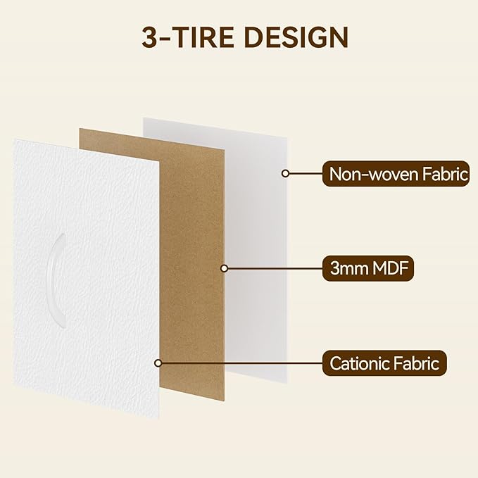 GarveeHome 15 Drawers Dressers, Chest of Drawers with Wood Tabletop, Metal Frame, Storage Organizer Unit with Fabric, Tall Dressers for Bedroom Living Room Hallway Entryway, White