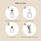 Oud & Bergamot Reed Diffuser Long-Lasting Fragrance Air Freshener Diffuser Hotel Collection Diffuser Oil 7.04 oz - Green