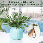 WAYNHUI 3 Pack Faux Real Touch Artificial Eucalyptus Stems with Seeds 31'' Tall Faux Greenery Stems for Bridal Wedding Bouquet Vase Table Centerpiece Decor (Green 3pack)
