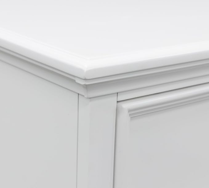 Signature Design by Ashley Fortman Casual 5 Drawer Chest for Bedroom, White
