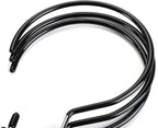 Cedilis 15 Pack Scarf Ring Hangers, Non-Snag Belt Hanger for Closet, Non-Slip Closet Organizer Accessory Holders for Ties Scarves Belts Tank Tops Pashminas, Black