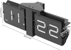 Retro Flip Clock, Battery Powered Desk & Wall Shelf Clock Flipping Out Wall and Tabletop Flip Clock with Mechanical Number Display Noise-Free Operation Oversized Flip Digits